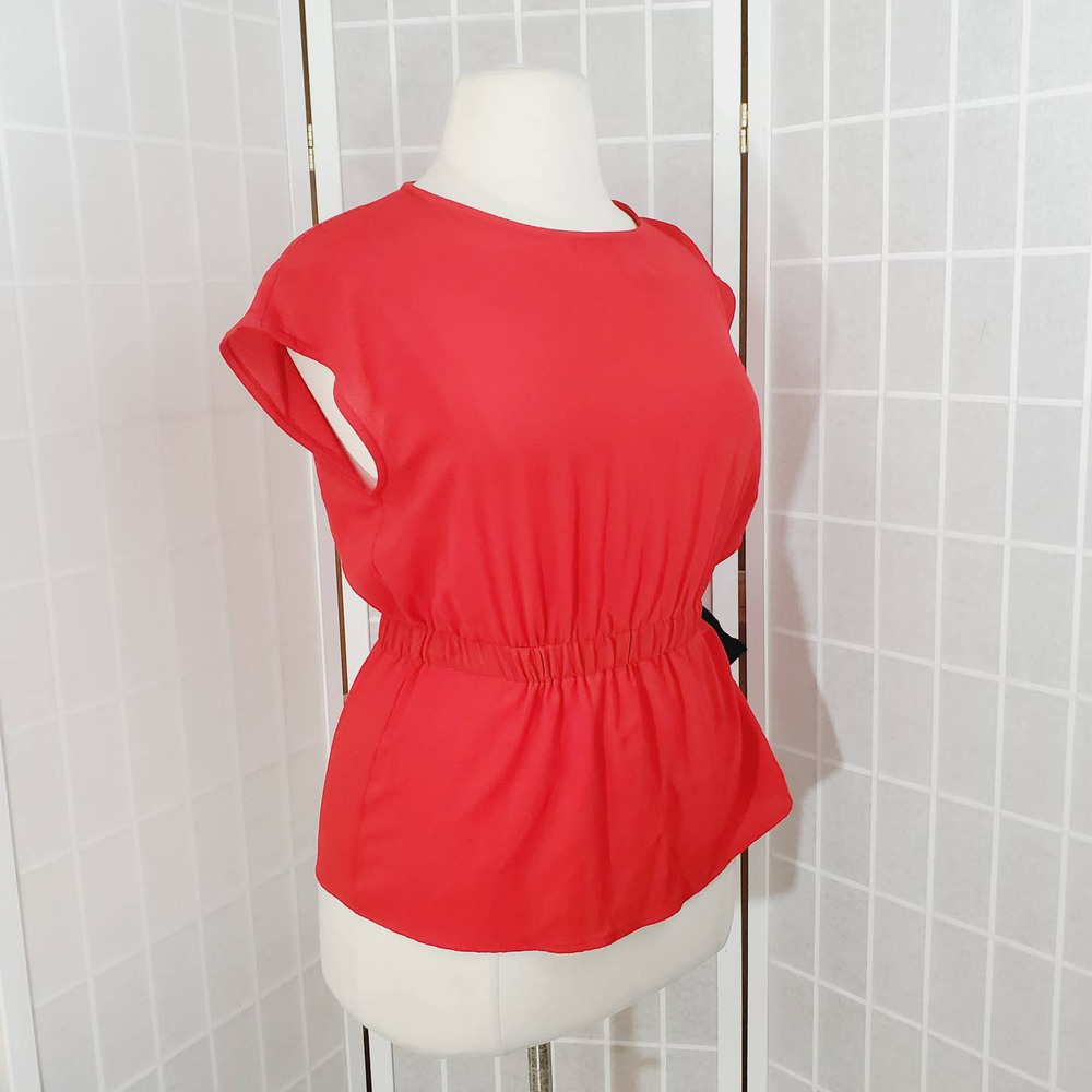 Pleione Career Side Tie Ribbon Blouse Size: Medium - Picture 4 of 7